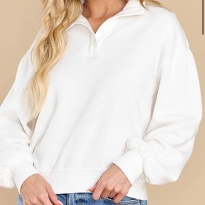 Z Supply Monica Cloud Dancer Henley Pullover